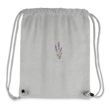 Lavendel Botanische Illustration - Stanley/Stella recycelter Gym Bag - Grau meliert - Vorne