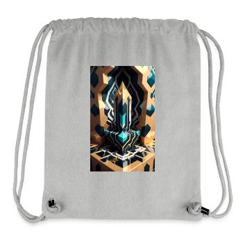 Verzauberte Blöcke - Stanley/Stella recycelter Gym Bag - Grau meliert - Vorne