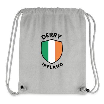 Derry Ireland Schild-Design - Stanley/Stella recycelter Gym Bag - Grau meliert - Vorne