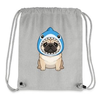 Cute Pug Dog Carnival Carnival Brazil Samba - Stanley/Stella Recycled Gym Bag - heather grey - Front
