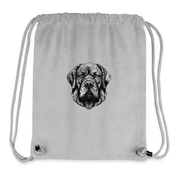 Mastiff Dog Portrait - Stanley/Stella Recycled Gym Bag - heather grey - Front