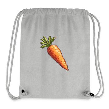 Karotte Pixel Symbol - Stanley/Stella recycelter Gym Bag - Grau meliert - Vorne