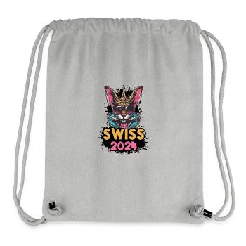 Switzerland 2024 Hase Swiss - Stanley/Stella Recycled Gym Bag - heather grey - Front