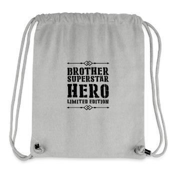 Bester Bruder Held Spruch - Stanley/Stella recycelter Gym Bag - Grau meliert - Vorne