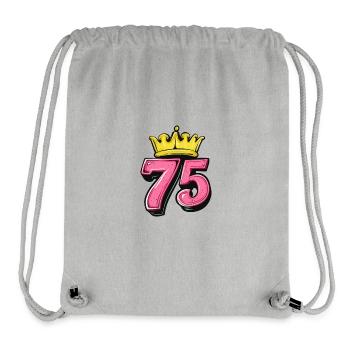75 Number Krone - Stanley/Stella Recycled Gym Bag - heather grey - Front