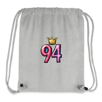 94 Number Crown - Stanley/Stella Recycled Gym Bag - heather grey - Front