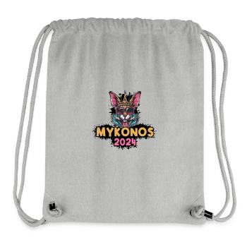 Mykonos 2024 Bunny - Stanley/Stella Recycled Gym Bag - heather grey - Front