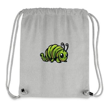 Wurm Comic - Stanley/Stella recycelter Gym Bag - Grau meliert - Vorne