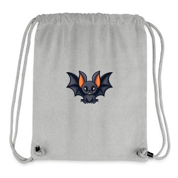 Fledermaus Comic - Stanley/Stella recycelter Gym Bag - Grau meliert - Vorne