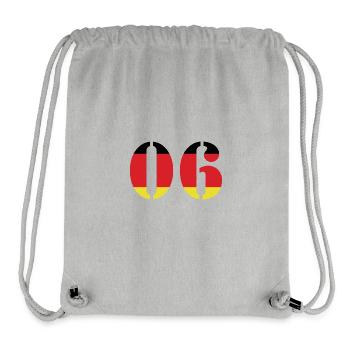 Maillot 6 numéros Allemagne - Sac à cordon recyclé Stanley/Stella - gris chiné - Devant