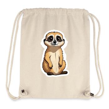 Erdmännchen Niedlich Illustration - Stanley/Stella recycelter Gym Bag - Naturweiß - Vorne