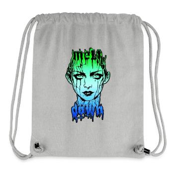 MELTDOWN: Melting face in overload - Stanley/Stella Recycled Gym Bag - heather grey - Front
