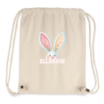 Name Ella Hase Ellahase Kosename - Stanley/Stella recycelter Gym Bag - Naturweiß - Vorne