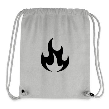 Feuer - Stanley/Stella recycelter Gym Bag - Grau meliert - Vorne