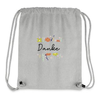 Thank you - Stanley/Stella Recycled Gym Bag - heather grey - Front