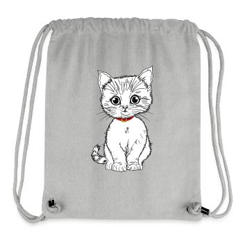 white - Stanley/Stella Recycled Gym Bag - heather grey - Front