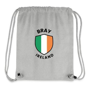 Fierté du Bouclier d’Irlande de Bray - Sac à cordon recyclé Stanley/Stella - gris chiné - Devant