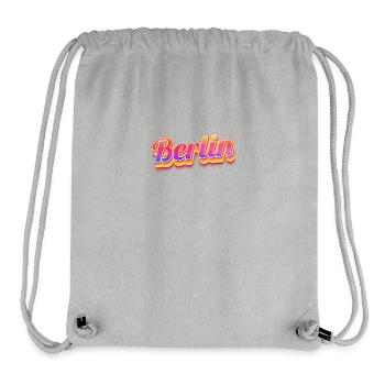 Berlin Berlinerin Berliner Stadt Berlin - Stanley/Stella recycelter Gym Bag - Grau meliert - Vorne