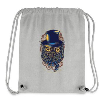 Eule - Steampunk Owl - Stanley/Stella recycelter Gym Bag - Grau meliert - Vorne