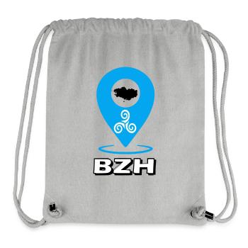 Triskel Breizh Blue - Stanley/Stella Recycled Gym Bag - heather grey - Front