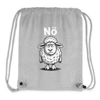 Lower Austria – Grumpy Sheep Humor Design - Stanley/Stella Recycled Gym Bag - heather grey - Front