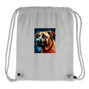 Kangal Dog Portrait - Stanley/Stella Recycled Gym Bag - heather grey - Front