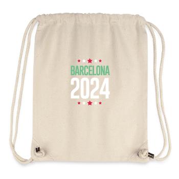 Jours fériés Barcelone 2024 - Sac à cordon recyclé Stanley/Stella - blanc naturel - Devant