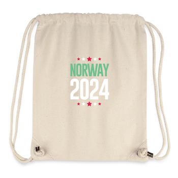 Jours fériés Norvège 2024 - Sac à cordon recyclé Stanley/Stella - blanc naturel - Devant