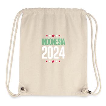 Jours fériés Indonésie 2024 - Sac à cordon recyclé Stanley/Stella - blanc naturel - Devant