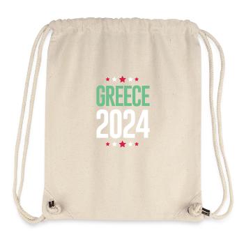 Jours fériés Grèce 2024 - Sac à cordon recyclé Stanley/Stella - blanc naturel - Devant