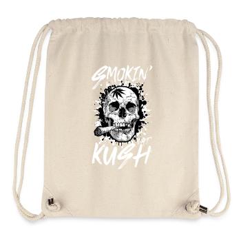 OG Kush Raucher Totenkopf Joint - Stanley/Stella recycelter Gym Bag - Naturweiß - Vorne