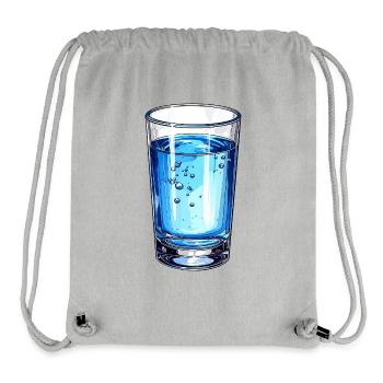 Mineralwasser - Stanley/Stella recycelter Gym Bag - Grau meliert - Vorne