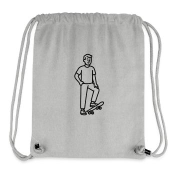 sport - Sac à cordon recyclé Stanley/Stella - gris chiné - Devant