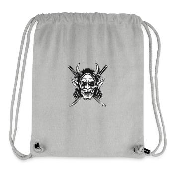 Dämonenkopf und Schwerter Logo - Stanley/Stella recycelter Gym Bag - Grau meliert - Vorne