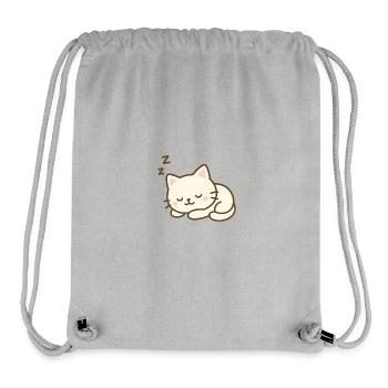 Sleepy Cat  - Stanley/Stella Recycled Gym Bag - heather grey - Front