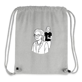 Grandma Karin Hairdresser appointment - Stanley/Stella Recycled Gym Bag - heather grey - Front