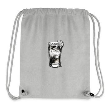 Dunkel und Stürmisch - Stanley/Stella recycelter Gym Bag - Grau meliert - Vorne