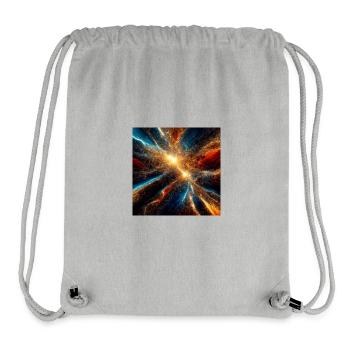 Cosmic Explosion Colors - Stanley/Stella Recycled Gym Bag - heather grey - Front