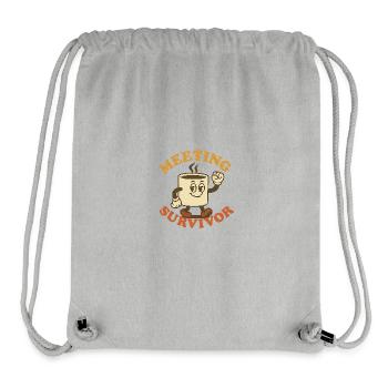 Treffen mit Überlebenden - Stanley/Stella recycelter Gym Bag - Grau meliert - Vorne