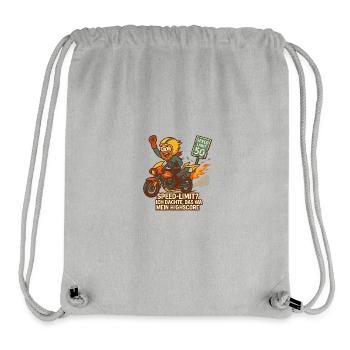 Speed-Limit? Ich dachte, das war mein Highscore!" - Stanley/Stella recycelter Gym Bag - Grau meliert - Vorne