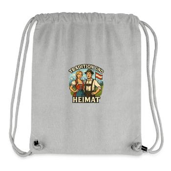 Tradition und Heimat Trachtenfreude - Stanley/Stella recycelter Gym Bag - Grau meliert - Vorne