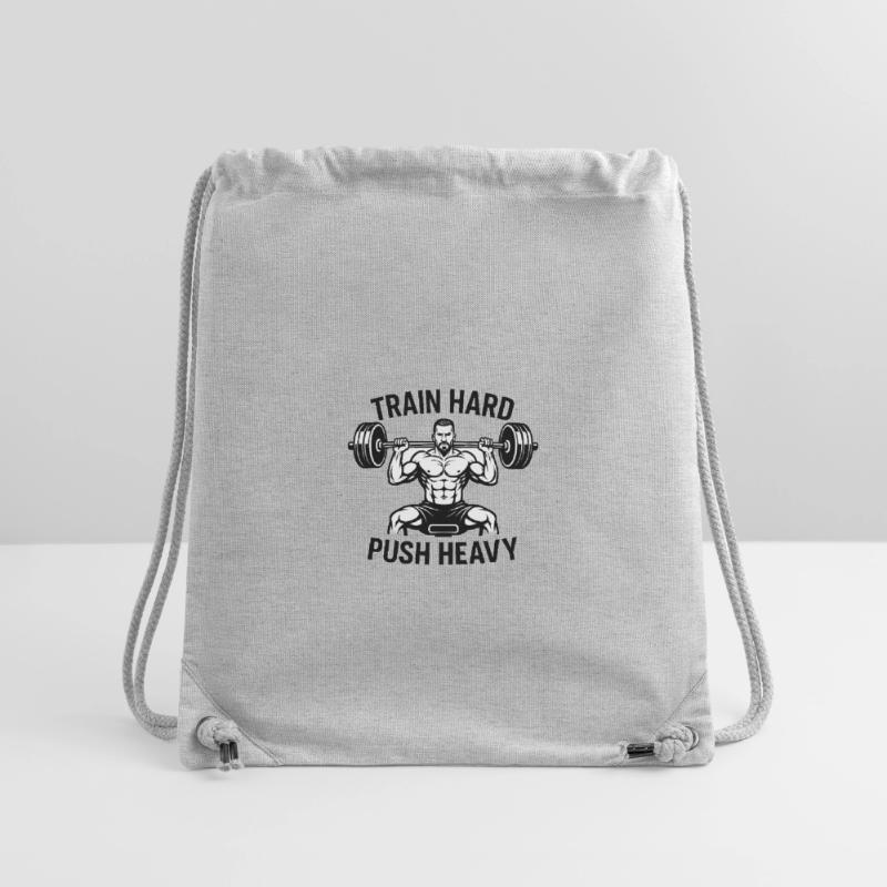 Devise de musculation Push Heavy Sac à cordon recyclé Stanley/Stella