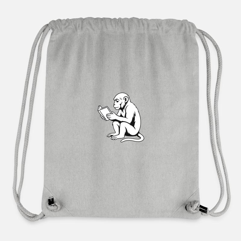 Monkey Minded - Stanley/Stella Recycled Gym Bag - heather grey