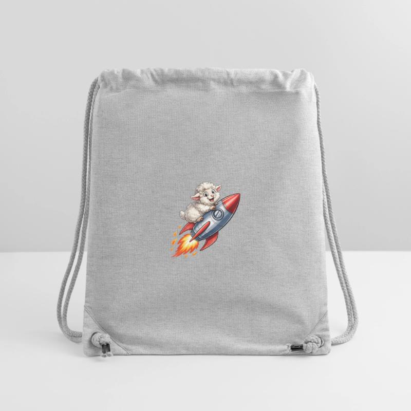 Wool sheep on rocket flight Stanley/Stella Recycled Gym Bag