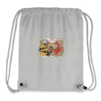 Keep our oceans clean - Stanley/Stella recycelter Gym Bag - Grau meliert - Vorne