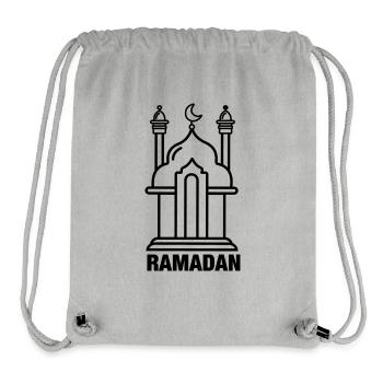 Ramadan Mosque transparent - Stanley/Stella Recycled Gym Bag - heather grey - Front