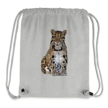 Clouded leopard - Stanley/Stella Recycled Gym Bag - heather grey - Front
