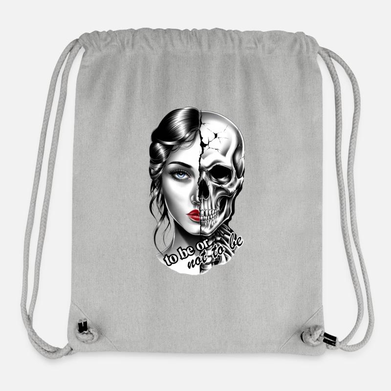 Existence Dualité (être ou ne pas être) - Sac à cordon recyclé Stanley/Stella - gris chiné