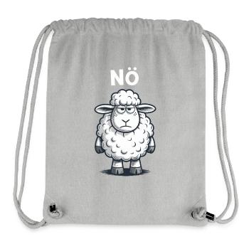 Lower Austria – Grumpy Sheep Humor Design - Stanley/Stella Recycled Gym Bag - heather grey - Front