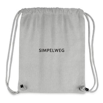 Simple – Simplicité flamande - Sac à cordon recyclé Stanley/Stella - gris chiné - Devant